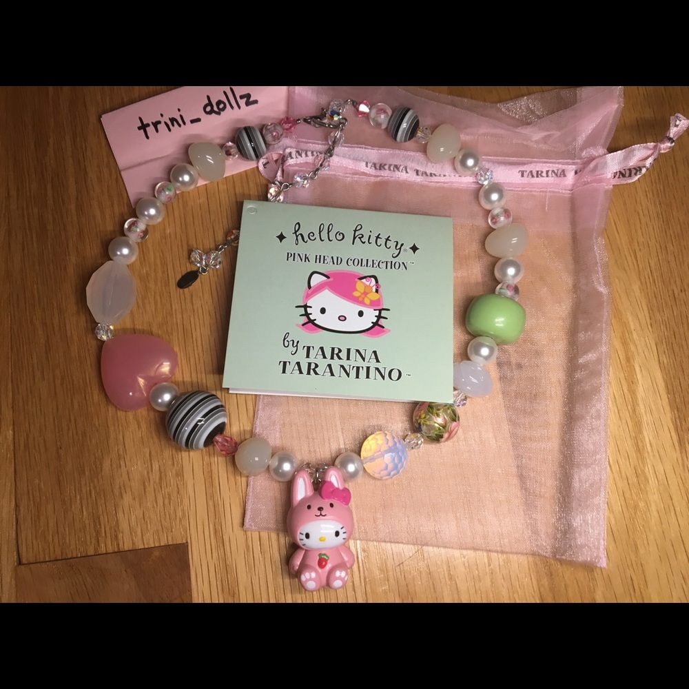TARINA TARANTINO for Hello Kitty Vintage NWT Coveted Bunny Mascot Necklace 💖 - Picture 3 of 11